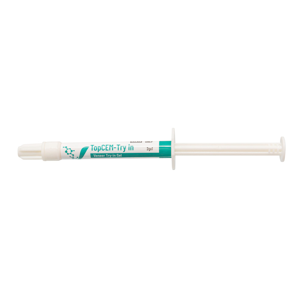 Vincismile TopCEM Dental Try-In Veneer Try-In Gel Match to Final Cured Cement.2g
