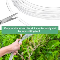 Clear Plastic Tubing, 0.12Inch(3.0mm) ID 0.24Inch(6mm) OD, 26ft(8m) Length