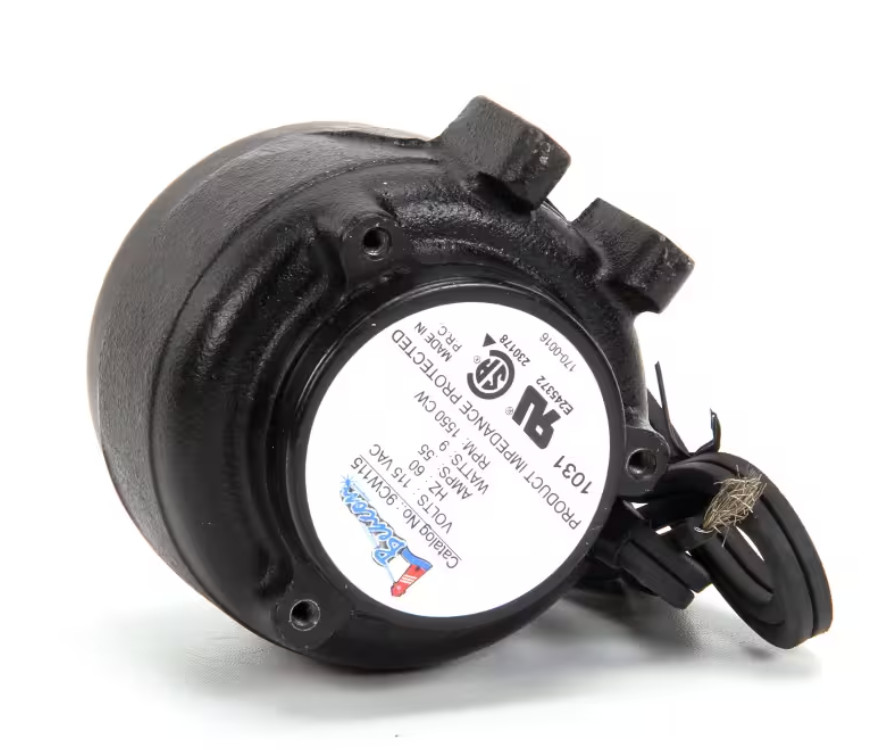 Continental Refrigeration 9CW115, 170-0016 1031 Motor 115VAC 0.55A 9W 1550RPM