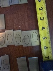 Metal Foundry Type Block Set Letters Numbers Punctuation in Case/Tray
