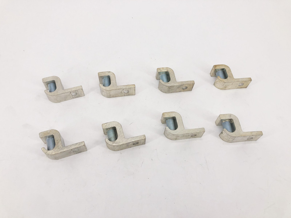Lot of 8 New 1/0-14 ALORCU Lay-In Ground Lugs – No Box