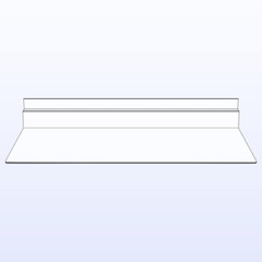 10 Pack 4 X 10 Inch Slatwall Shelves Hanging Accessories Clear Slatwall