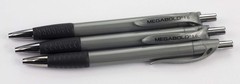 Promarx Megabold Retractable Ballpoint Pens with Comfort Grip, 1.6 mm, Black, 3