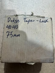NEW DODGE 75MM BORE TAPER LOCK BUSHING 4040 75MM
