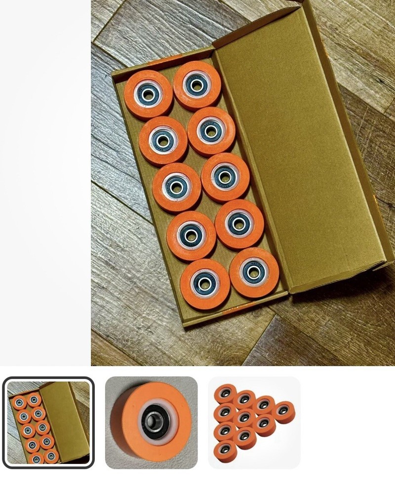 10 x DURABLE QUALITY ORANGE DRUM ROLLER BEARING FOR HUEBSCH/SQ/IPSO -70298701P