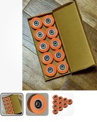10 x DURABLE QUALITY ORANGE DRUM ROLLER BEARING FOR HUEBSCH/SQ/IPSO -70298701P