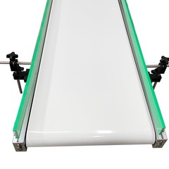 59×19.7in PU Belt Conveyor Machine Food Inclined Conveyor110V 120W Highly Adjust