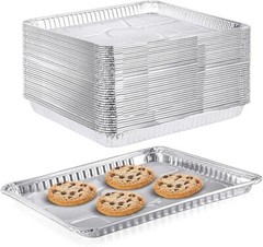 1/4 Size Sheet Cake Aluminum Foil Pan 25/PK -Disposable Quarter Size Trays