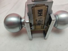 Yale Monolock 6201 CA 26D Satin Chrome Finish Door Knob Lock Dormitory Orb RH