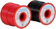 24 Gauge PVC 1007 Solid Electric Wire Red and Black Each 100 ft 24 AWG 1007 Hook