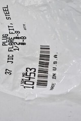 5 Pack Plug JIC Flare Fittings Steel 1/2″ x #8 Thread 10453 Hardware Tools