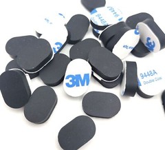 3/4″ x 1/2″ Oval Rubber Stick on Feet 1/4″ Thick Adhesive Backing Bumper Pads