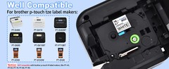 20PK Black on White Label Tape TZ TZe 241 TZ241 TZE241 3/4” for Brother PT-2030
