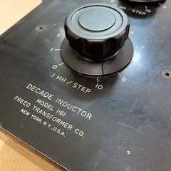 Vintage FREED TRANSFORMER CO. ModeI 1161 Decade Inductor (3 Dial) New York, USA!