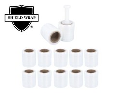 Narrow Bundling Pallet Wrap Stretch Film, Shrink Hand Wrap 5″ x 1000′ 12 Rolls