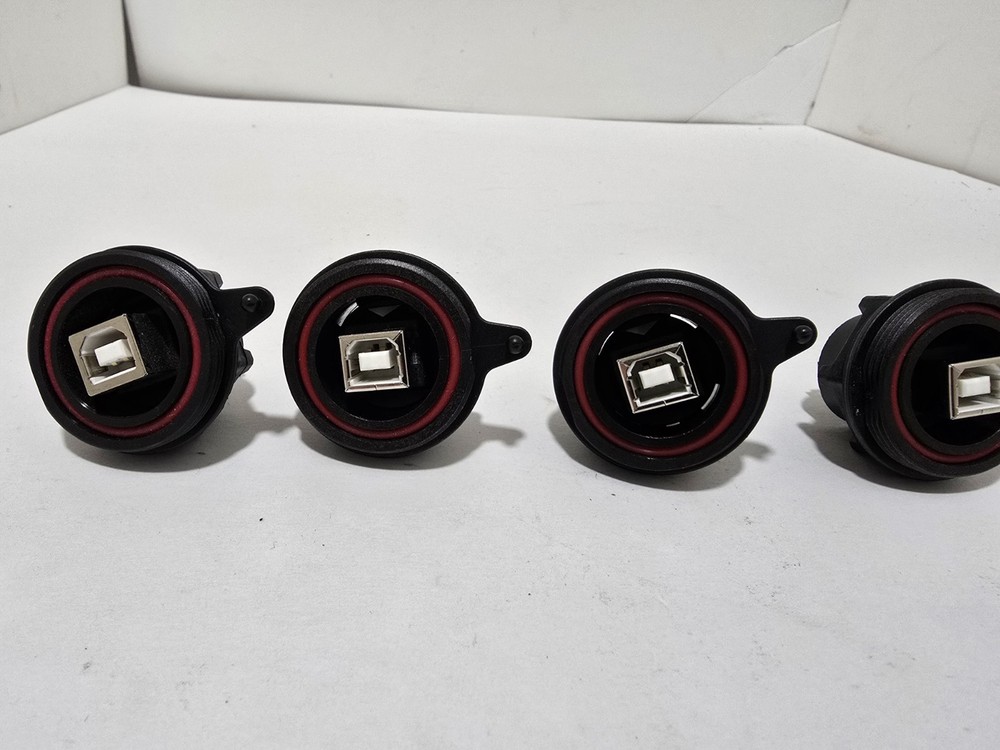 4 PC BULGIN PX0842/B Connector Ethernet/Modular IO Panel Socket IP68/IP69K