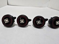 4 PC BULGIN PX0842/B Connector Ethernet/Modular IO Panel Socket IP68/IP69K