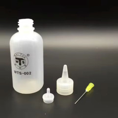 Needle Pump Dispenser Plastic Bottle 100ml For Alcohol Flux Acetone USA Ship x 2