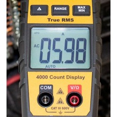 IDEAL 400Amp 600V AC/DC Digital TRMS Clamp Meter with NCV and Temp Audible Alert