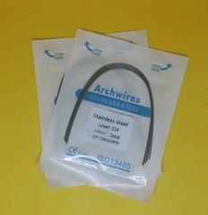 100Pcs Dental Orthodontic Stainless Steel Arch Wires Round Ovoid Form 10Packs