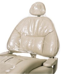 Dental Chair Sleeves Cover Half 27.5″ x 24″ Top Quality Clear Plastic 225/Box