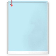 StoreSMART 8.5×11 Peel & Stick Letter Pocket Crystal Clear 100-Pack TL10308