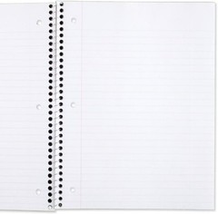 Mead Spiral Notebook, 6 Pack, 1 Pack of 6, Red,Yellow,Blue,Green,Purple,Black