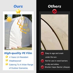 1000 SQFT 10×100 White Crawlspace Flooring Underlayment Vapor Barrier iNSULATION