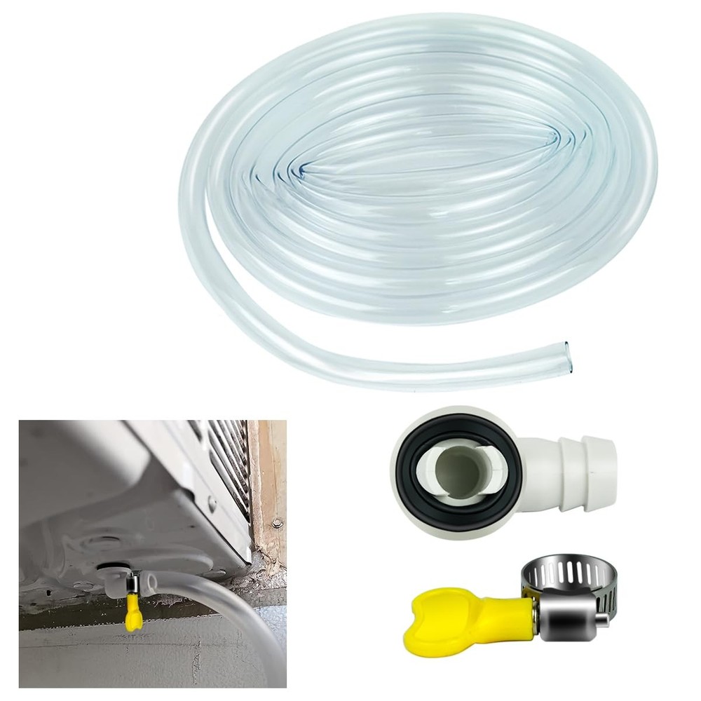 DVECUE Air Conditioner Drain Hose Kit 10 Feet AC 10 Feet, Transparent