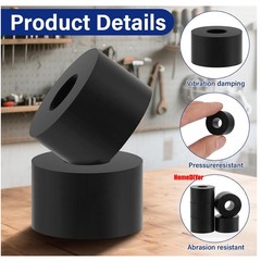 Round Rubber Spacer Anti Vibration Isolation Pads Isolator Bushing Washer M2-M56