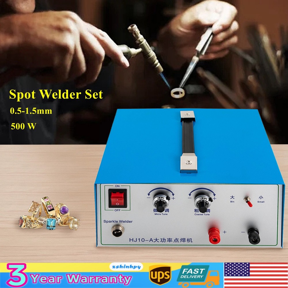 100A Pulse Sparkle Spot Welder Platinum Gold Silver Jewelry Welding Machine