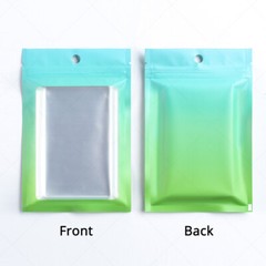 Multi-Color & Size Matte Foil Mylar Zip Lock Bag Pouch w/ Window & Tear Notches