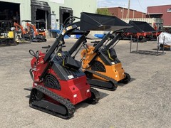 NEWEST 2026 RED ATS-T460 23hp 3 Pump Mini Skid Steer – Free Shipping – IN STOCK