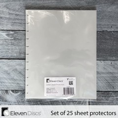 25 PCS Letter Sheet Protectors For Discbound Notebooks Circa Arc TUL Clear