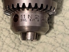JACOBS 11N 2JT Heavy Duty BBV Super Chuck 0-3/8 (0-10mm) x 1/2″ Shank & Key GUC
