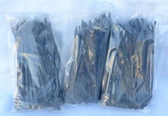 100 PCS 6″ Black Cable Wire Tie 40 Lbs Zip Nylon Network Fasten Secure Binding