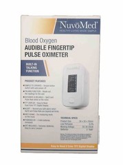 NuvoMed Talking Series Oxygen-Saturation Fingertip Pulse Oximeter