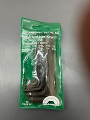 VINTAGE HOLO KROME 11PC SHORT ARM HEX KEYS No.6S6 – BRAND NEW NOS – MADE IN USA!