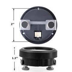 52mm Dual Digital Air Pressure Gauge 0-220 PSI 2 1/8NPT Sensors Kit