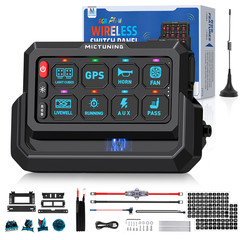 Wireless Range 328FT RGB Switch Panel Multifunction Strobe Circuit Relay System