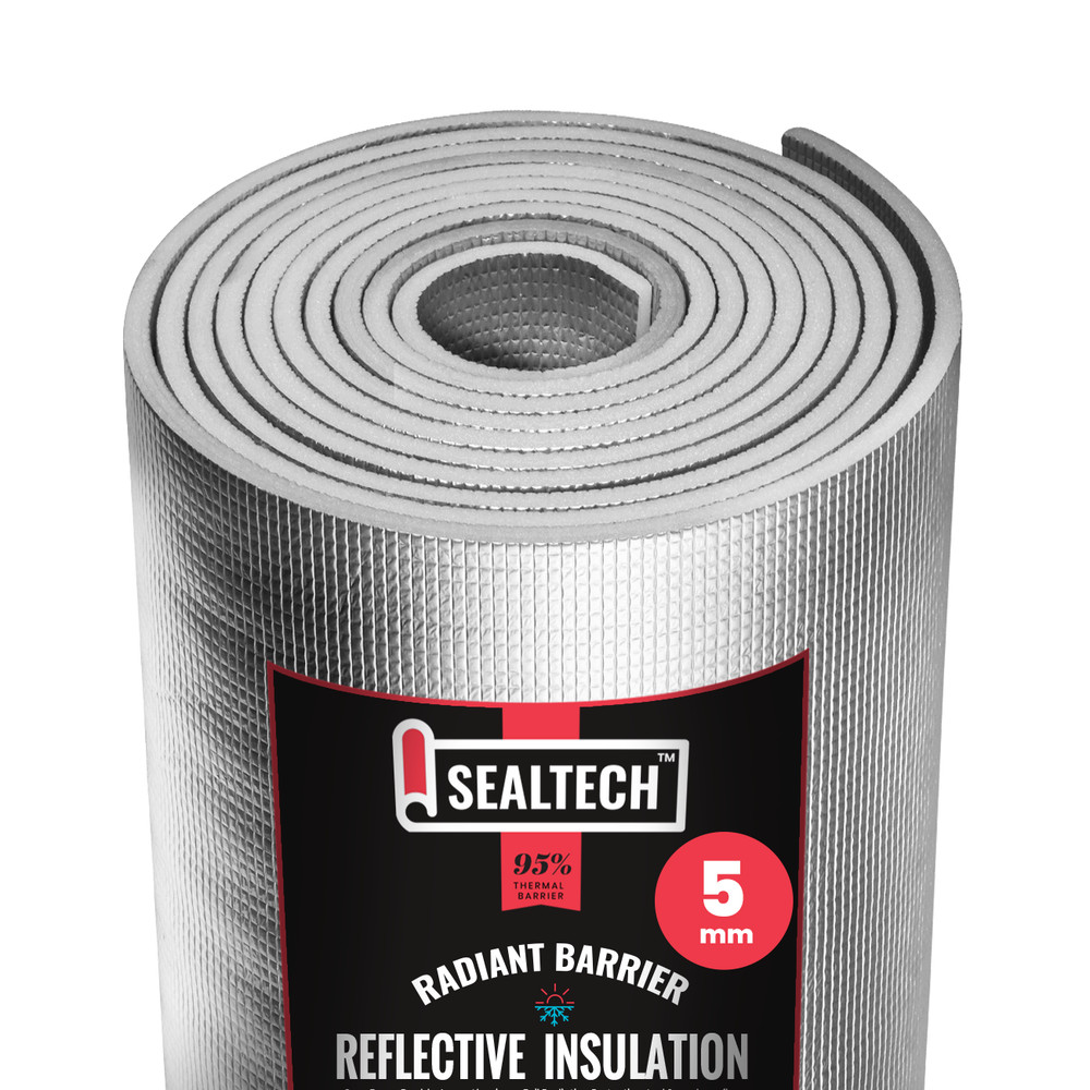 SEALTECH – 5mm Reflective Insulation roll Foam Core Radiant Barrier, Foil Wrap