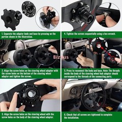 Universal Car Quick-release Steering Wheel Hub Adapter Off Quick release Hub