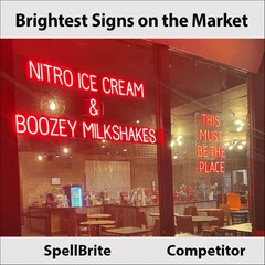 SpellBrite KANSAS CITY BBQ Sign | Neon Sign Look, LED Light | 52.9″ x 6.3″