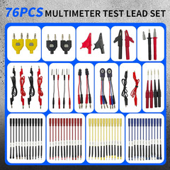 76-Pcs Automotive Circuit Test Lead Kit, Multimeter、Electrical Test Leads Kit