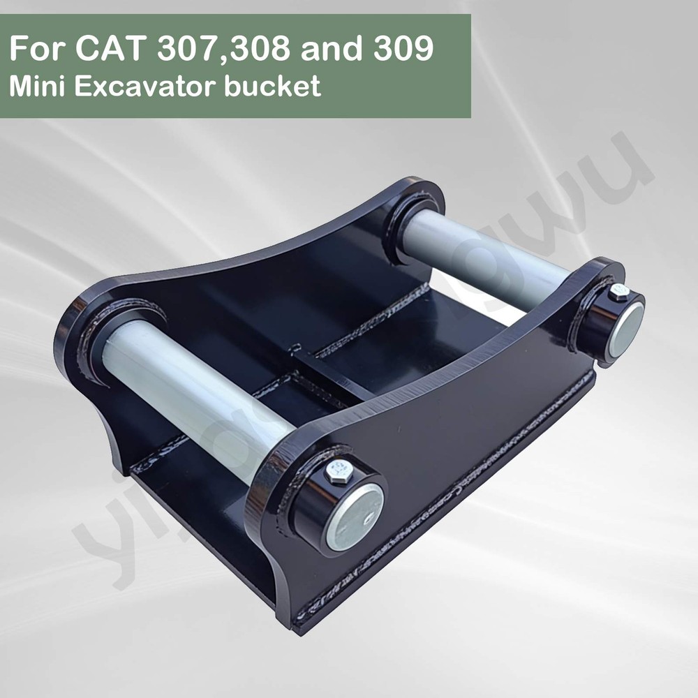 For CAT 307,308,309Mini Excavator bucket ears Weld base plate and 50 mm pins