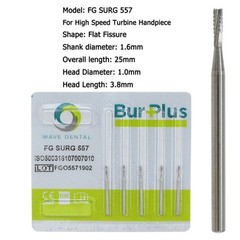 Wave Dental Surgical Carbide Burs 557 557L 702 701 Long High Speed Friction Grip