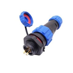 US Stock 2 Pins Waterproof IP68 Aviation Cable Circular Connector Panel Mount