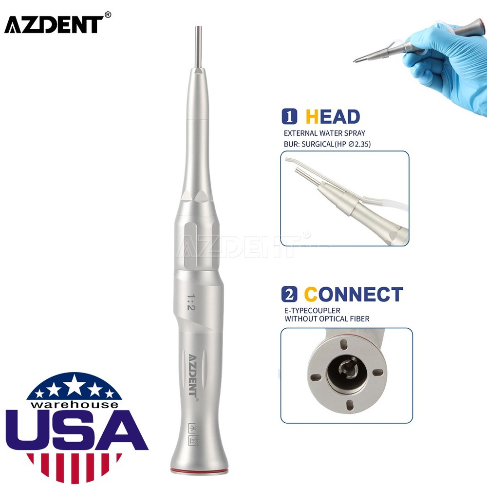 Dental Surgical 1:2 Osteotomy Handpiece Straight Attachment E-type HP Φ2.35mm