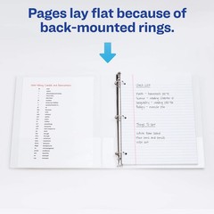 Avery 1″ Slant Ring Binder White 1 Pack