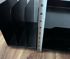 Vintage Steelmaster Vertical & Horizontal File Organizer Black Metal Office